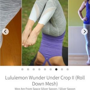 Lululemon wunder under luxtreme scallop wee stripe